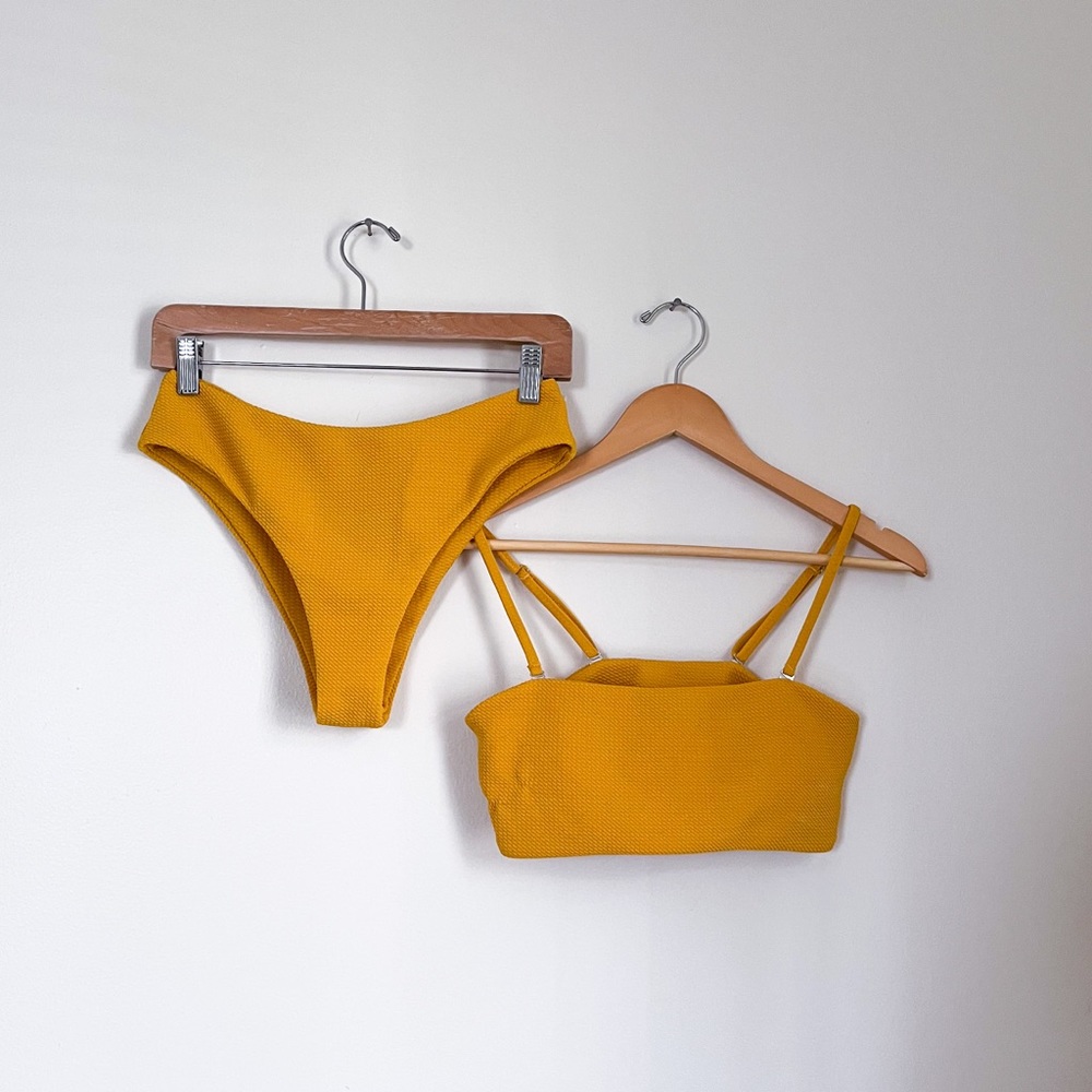 Zaful Yellow Swim Set